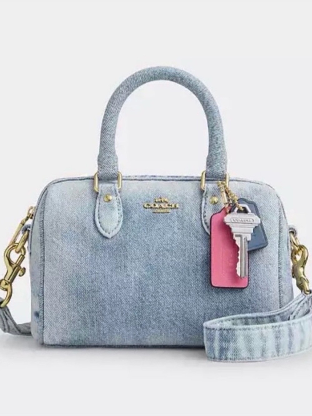Coach denim mini Rowan